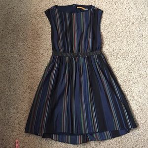 Alice & Olivia Multicolor Navy Dress Leather Belt
